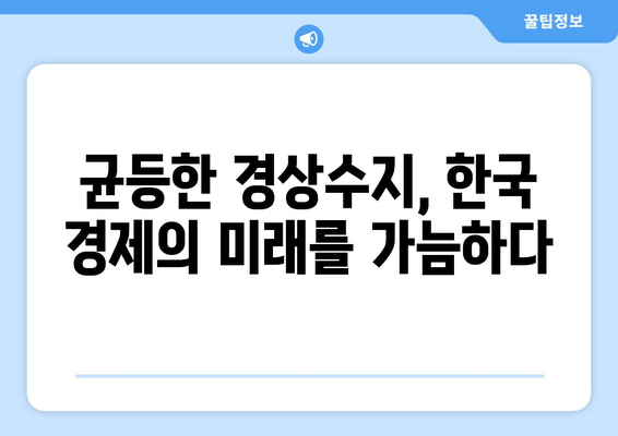 경상수지에서의 균등 대적자: 긍정적인 지표 또는 우려 사항