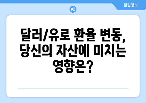 달러 대 유로 환율 전망과 금리 인하