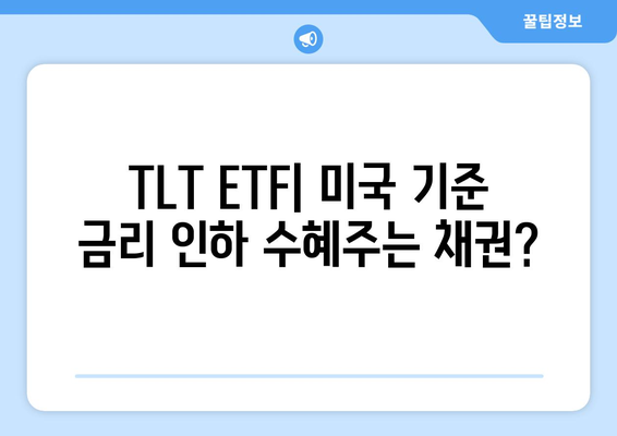 TLT ETF: 미국 기준 금리 인하 수혜주는 채권?