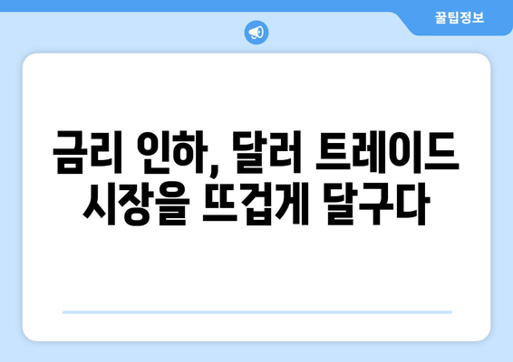 역대 강력했던 미국 기준 금리 인하 랠리, 달러 트레이드 부상